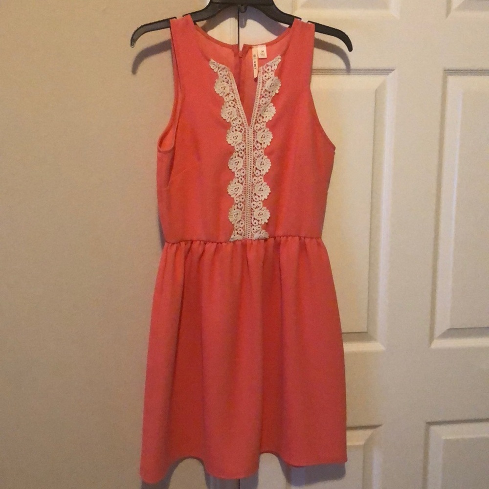 Coral summer dress